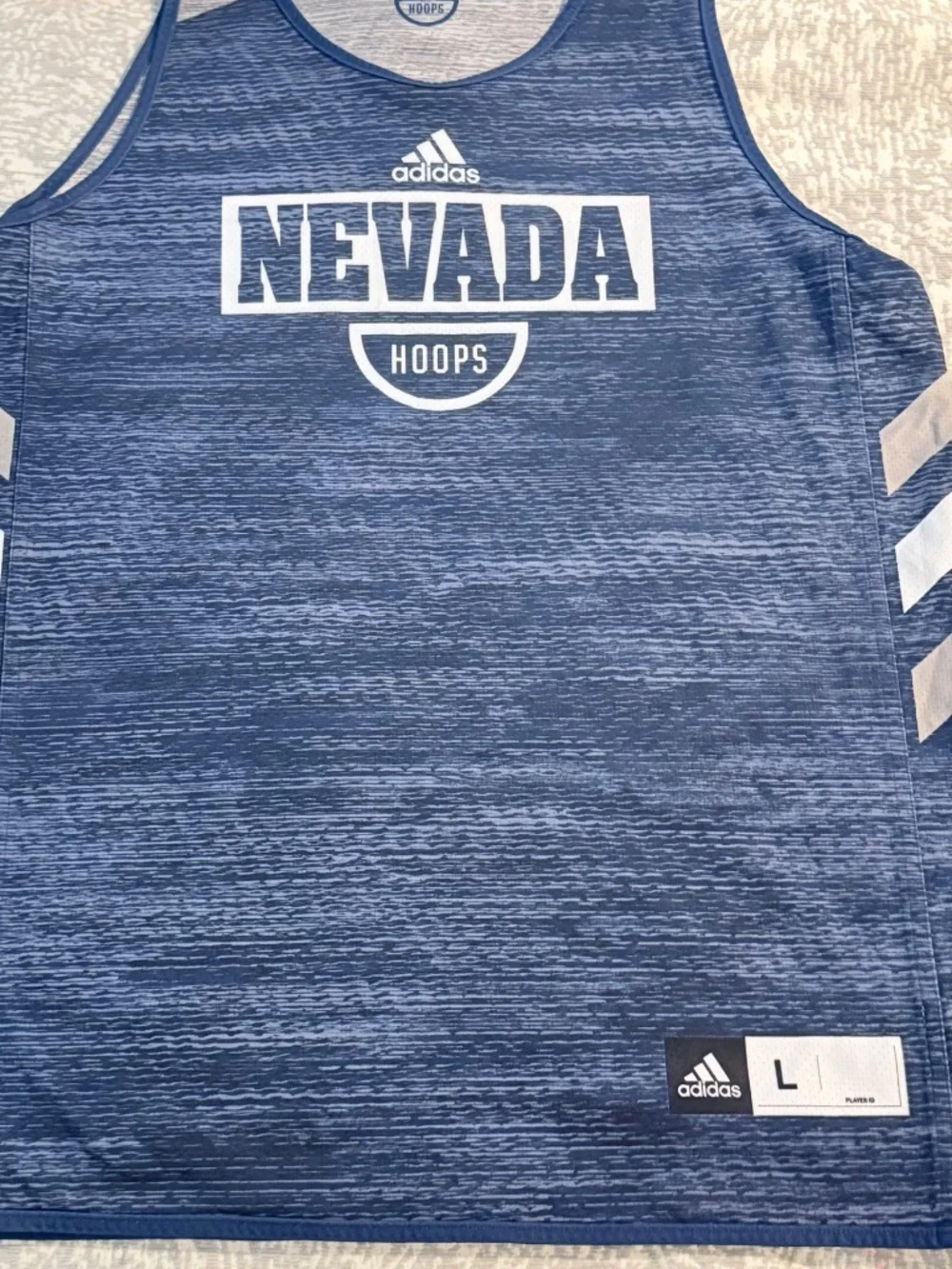 Adidas Nevada Wolf Pack Hoops Reversible Practice Jersey - Men’s Large